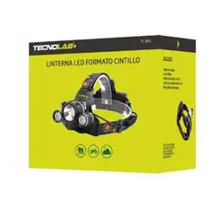 TECNOLAB - Linterna Cintillo Led Cree Recargable TL303