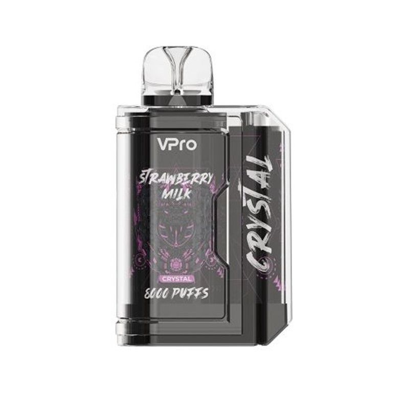 GENERICO - Vaporizador VPro Crystal Strawberry Milk 10.000 Pff