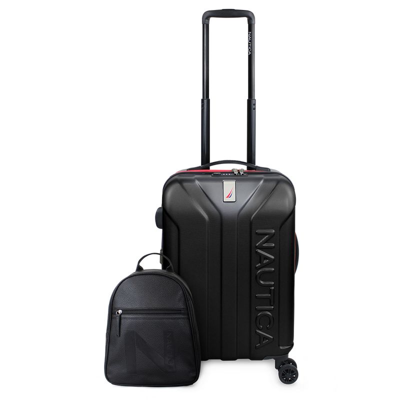 NAUTICA - Pack Nautica Maleta cabina Prime negra 10kg + Mochila Malik