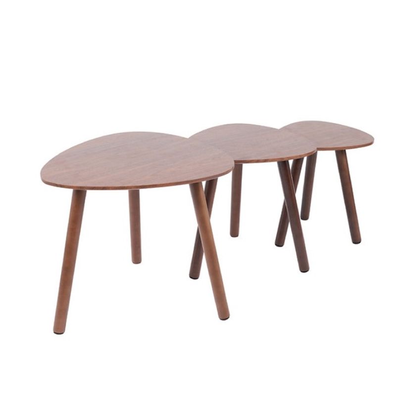 GENERICO - Trio de Mesa de centro- Chocolate