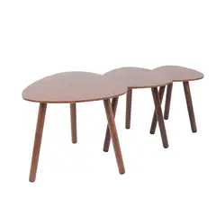 GENERICO - Trio de Mesa de centro- Chocolate.