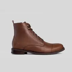 TRAUKO - Zapato Hombre Cuero Café Milano