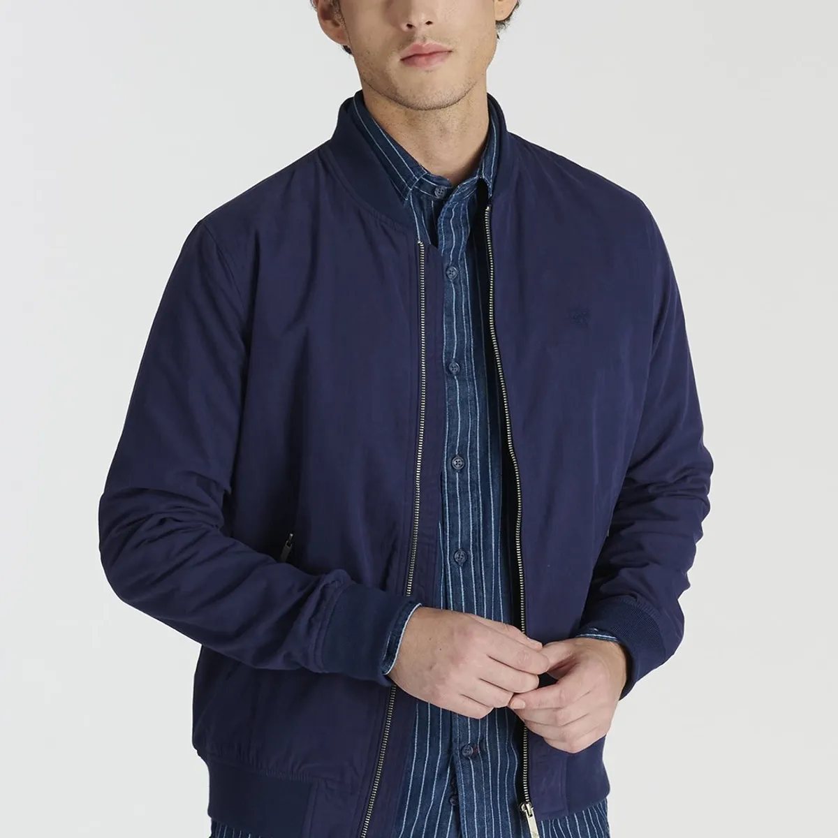 NEW MAN - Chaqueta Bomber Belovi Heritage Azul Newman