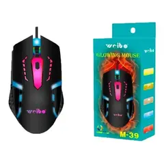 GEN - Mouse Gamer Usb Optico Alambrico Retro Iluminado