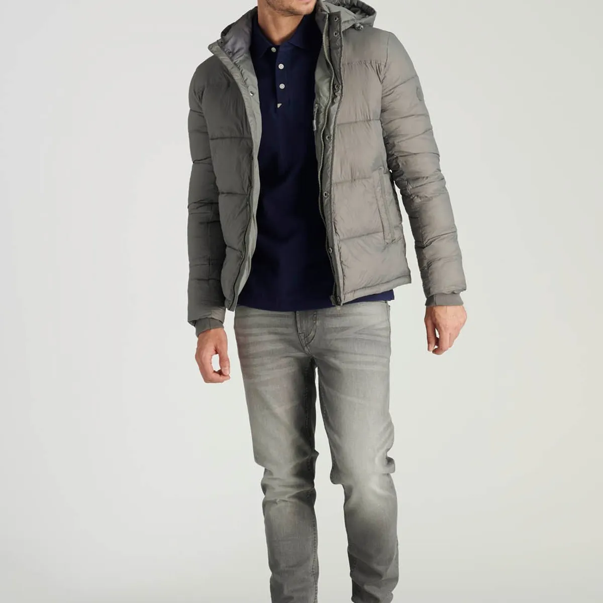 NEW MAN - Parka Cortana Heritage Gris Newman