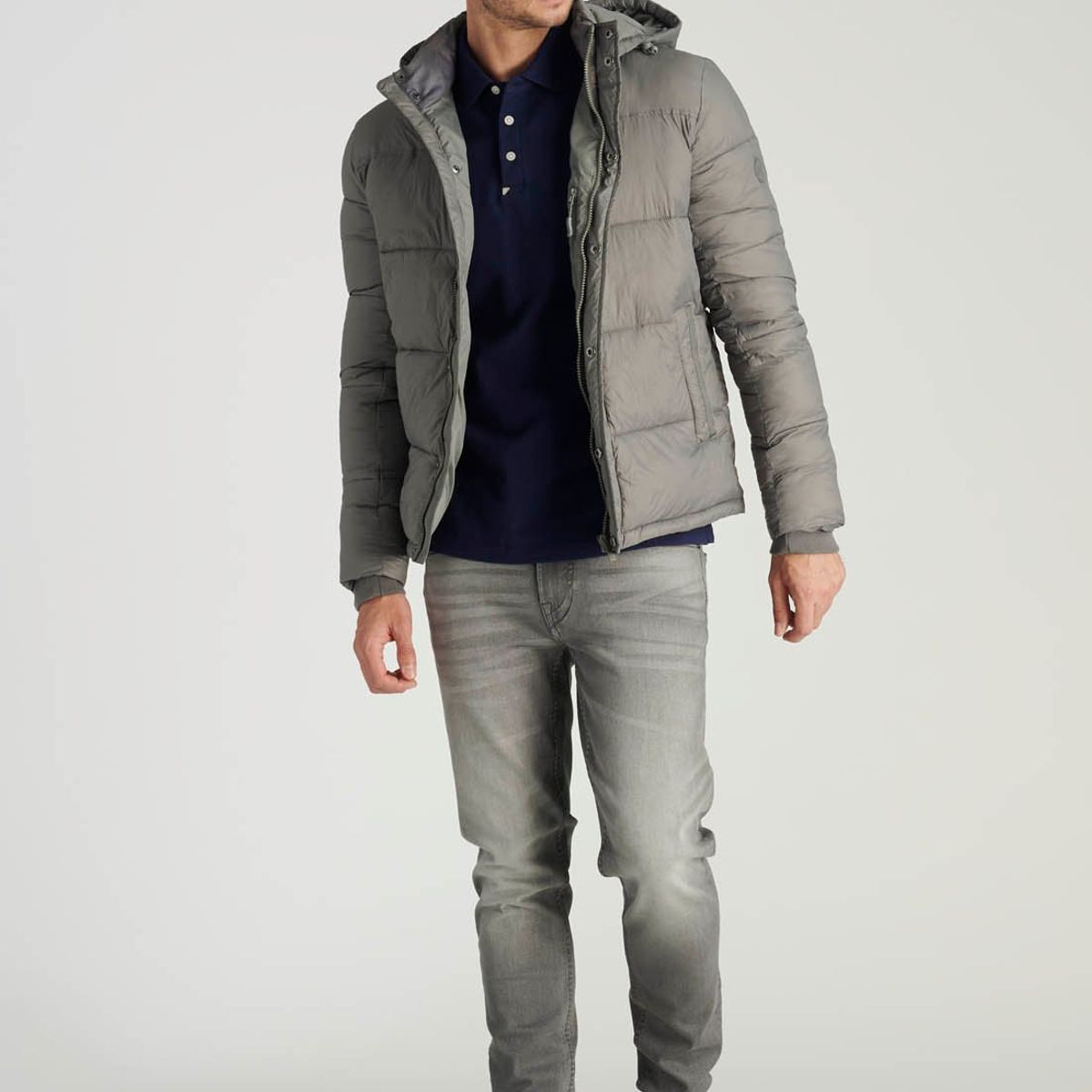 NEW MAN - Parka Cortana Heritage Gris Newman