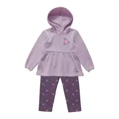 EXCEPTION - Conjunto Polerón y Calza Interior Peludo Bebé Niña