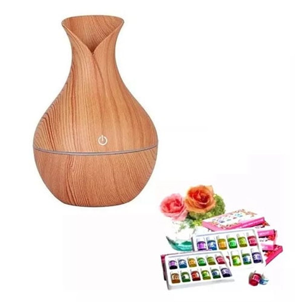 GENERICO - Humidificador Purificador De Aire Difusor + 12 Esencias Pro