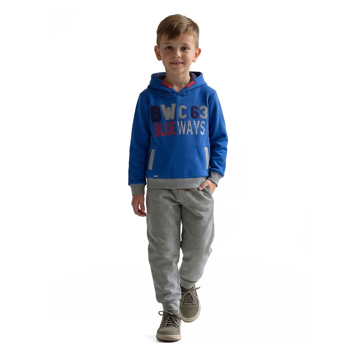 EXCEPTION - Conjunto Polerón y Pantalón Buzo Franela Niño