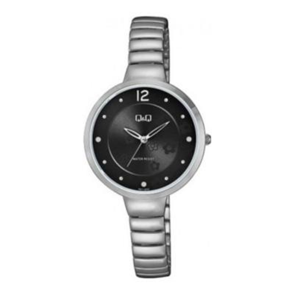 Q&Q - Reloj F611j202y Mujer Analogo Metal Bracelet - Negro