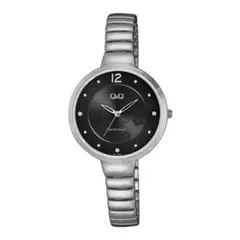 Q&Q - Reloj F611j202y Mujer Analogo Metal Bracelet - Negro
