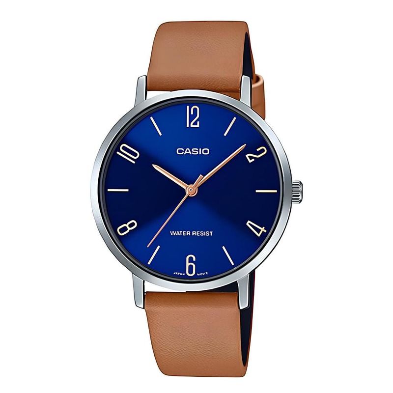 CASIO - Reloj Ltp-Vt01l-2b2 Mujer Analogo Cuero - Café