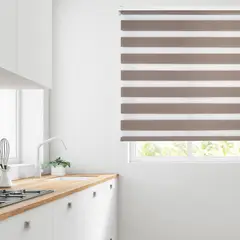 HAPPYDAYS - CORTINA ROLLER DUO PERSIANA ENROLLABLE DIA Y NOCHE 220X200 MARRON