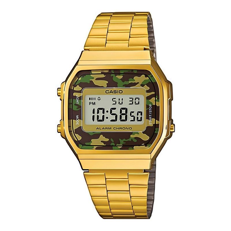 CASIO - Reloj A-168wegc-3 Vintage Digital Metal - Dorado