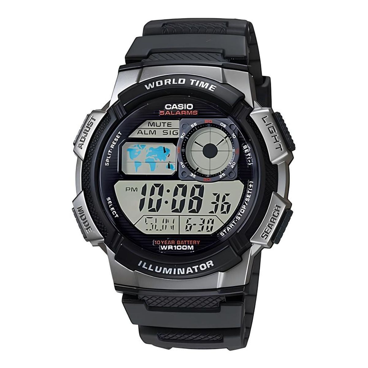 CASIO - Reloj Ae-1000w-1bv Hombre Digital Resina - Gris