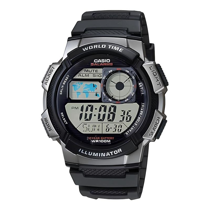 CASIO - Reloj Ae-1000w-1bv Hombre Digital Resina - Gris