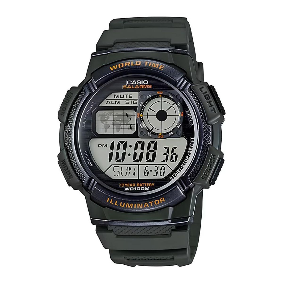 CASIO - Reloj Ae-1000w-3av Hombre Digital Resina - Negro