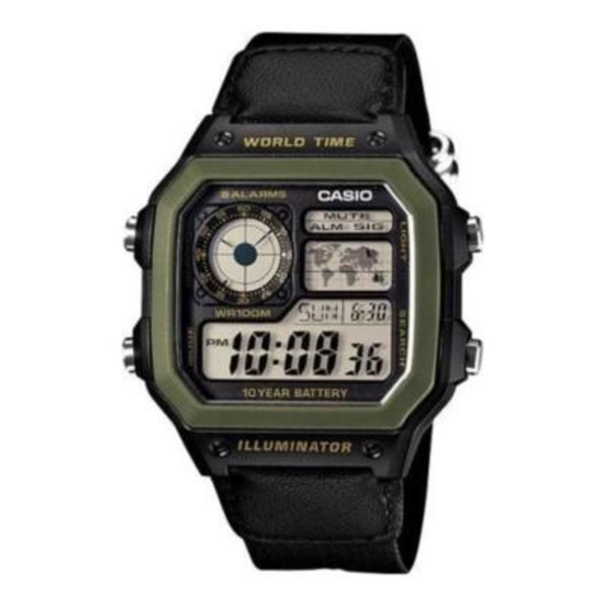 CASIO - Reloj Ae-1200whb-1bv Hombre Digital Resina - Negro