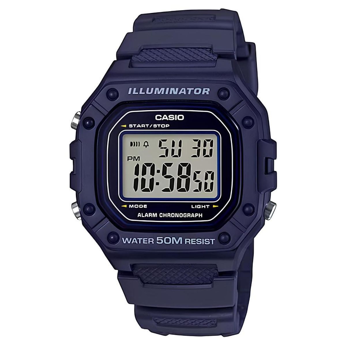 CASIO - Reloj W-218h-2av Hombre Digital Resina - Azul