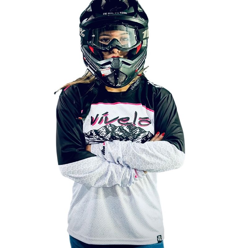 VCL - JERSEY TRICOTA MTB VÍVELA SIN PULSO MUJER