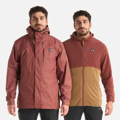 HAKA HONU - Chaqueta Hombre Corteza Vino
