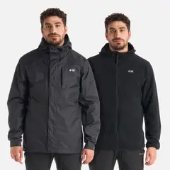 HAKA HONU - Chaqueta Hombre Corteza Negro