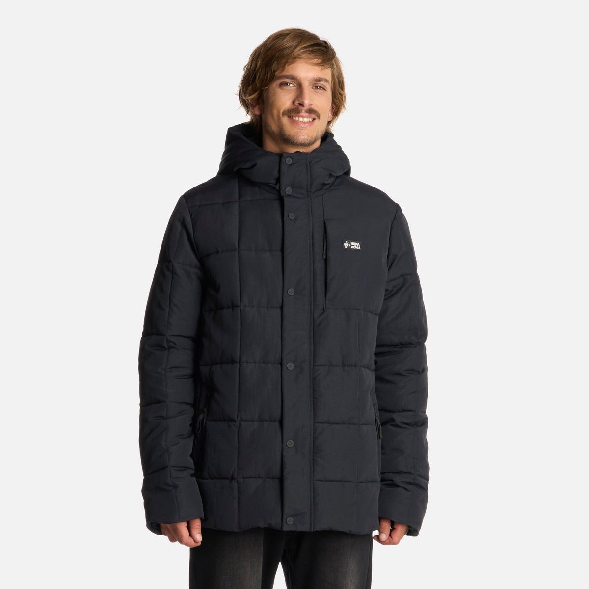 HAKA HONU - Chaqueta Hombre Aislado Negro Haka Honu