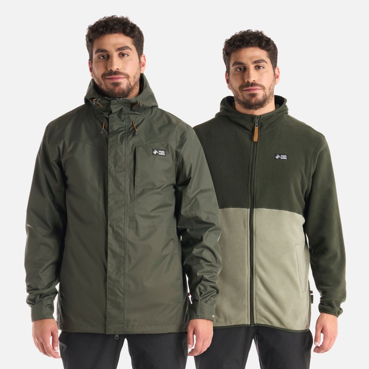 HAKA HONU - Chaqueta Hombre Corteza Verde Militar Haka Honu
