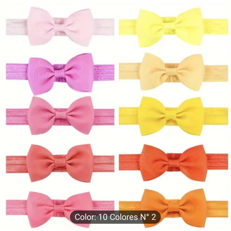 GENERICO - Cintillo diadema con lazo para bebe multicolor 00156MU2
