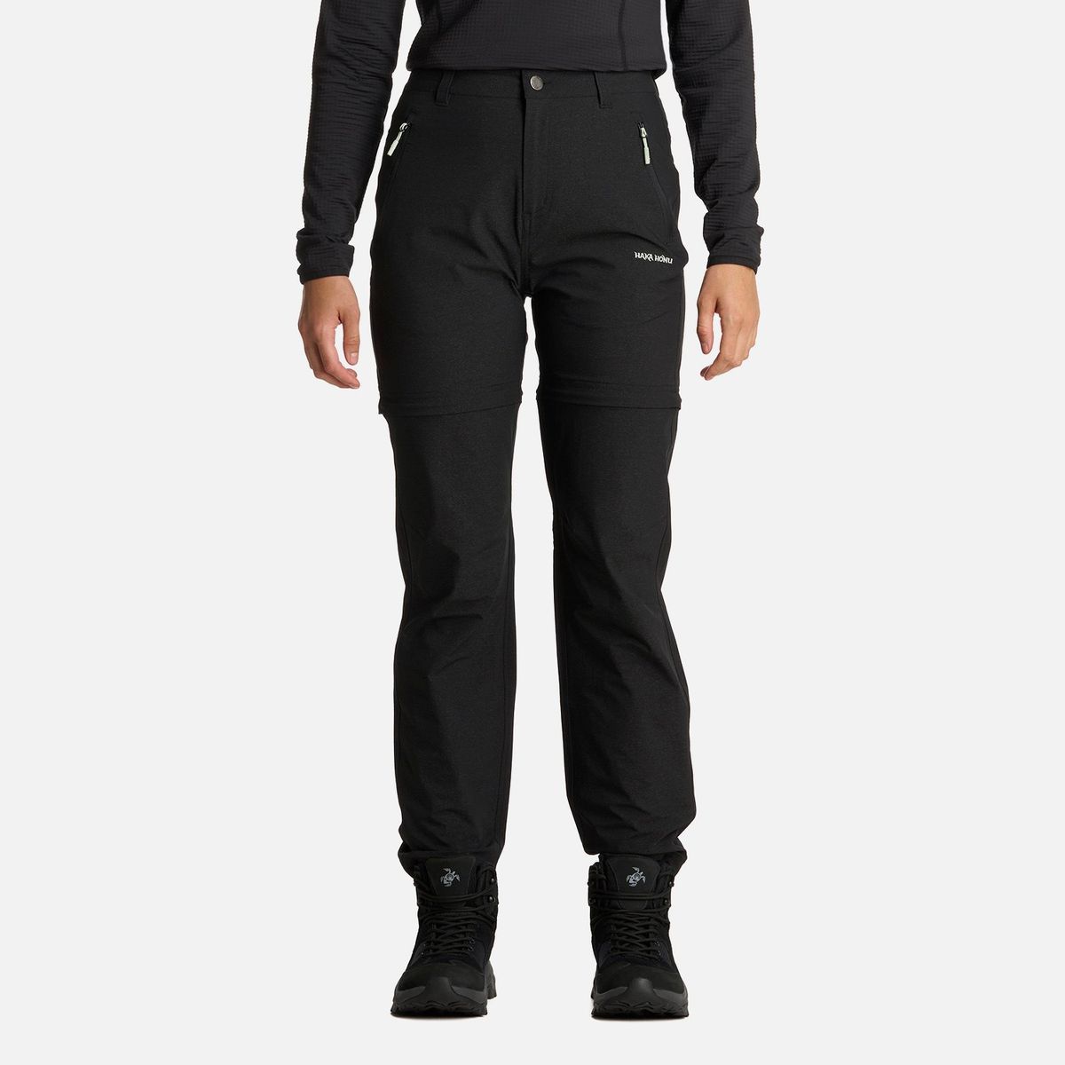 HAKA HONU - Pantalón Mujer Desmontalo Negro Haka Honu