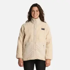 HAKA HONU - Polerón Mujer Zip-porrito Crema