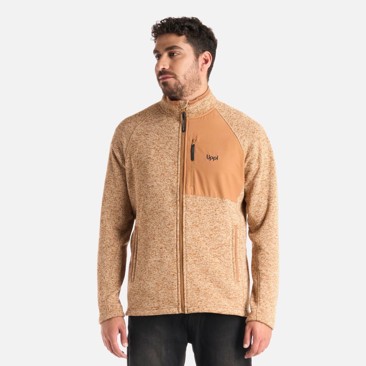 LIPPI - Polar Hombre Coronado Blend-Pro Jacket Melange Caqui Lippi