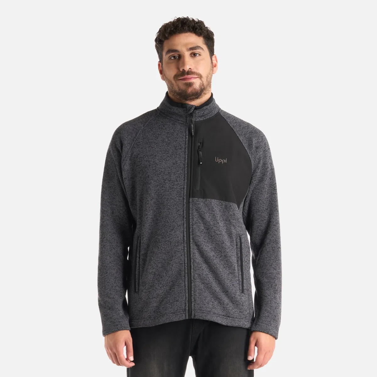 LIPPI - Polar Hombre Coronado Blend-Pro Jacket Melange Negro Lippi