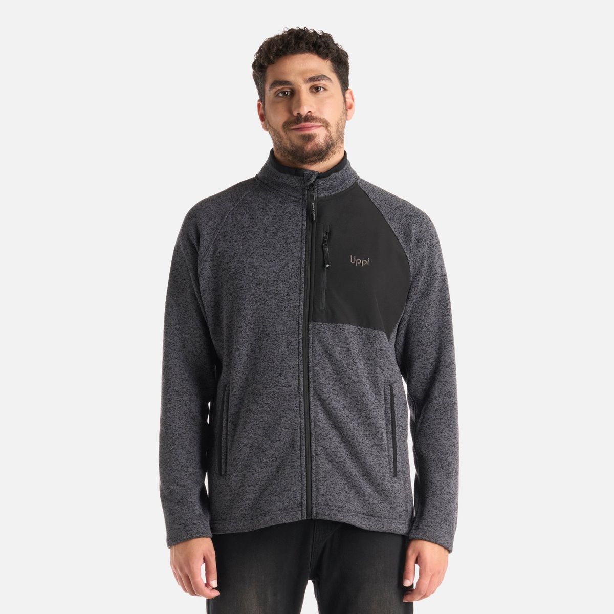 LIPPI - Polar Hombre Coronado Blend-Pro Jacket Melange Negro Lippi