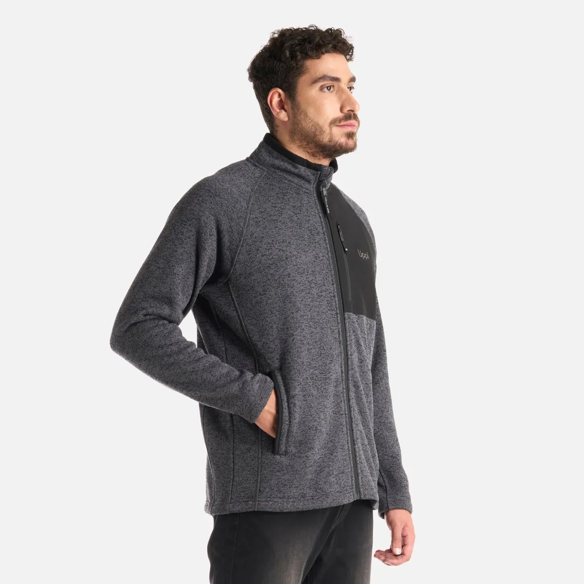 LIPPI - Polar Hombre Coronado Blend-Pro Jacket Melange Negro Lippi