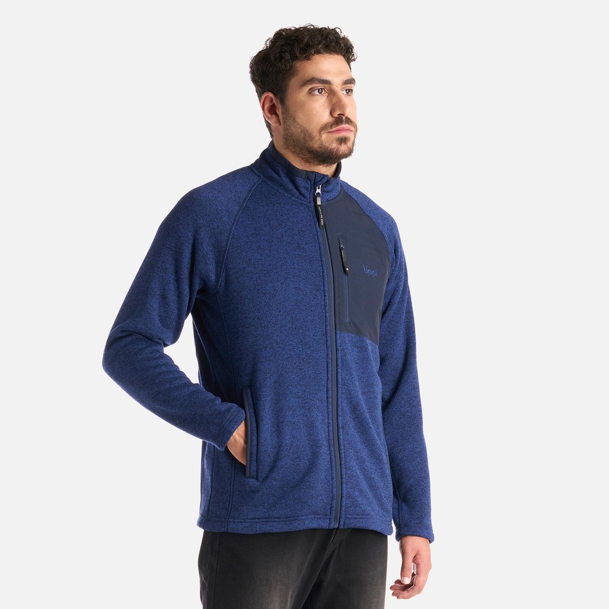 LIPPI - Polar Hombre Coronado Blend-Pro Jacket Melange Azul Marino Lippi