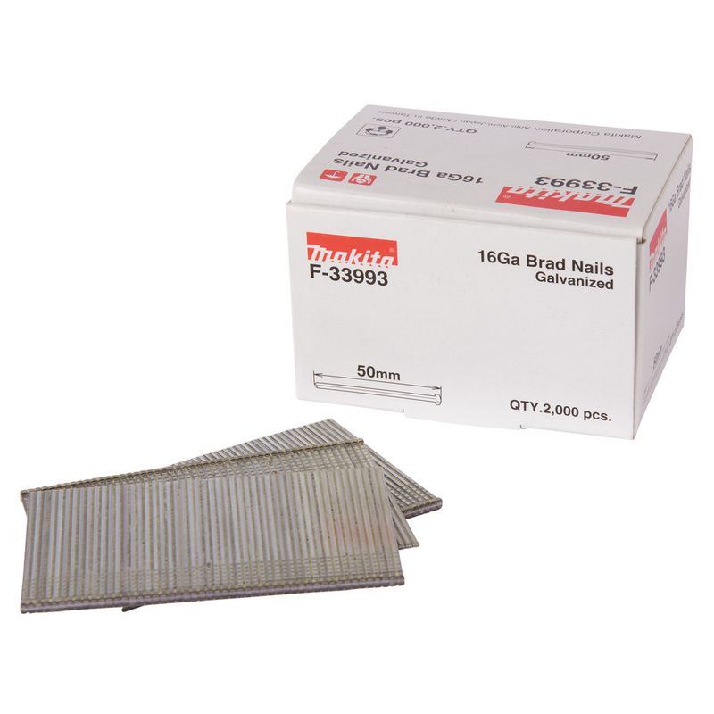 MAKITA - Clavos Galvanizados Calibre 16 Largo 50mm P/AF601 F-33993 Makita