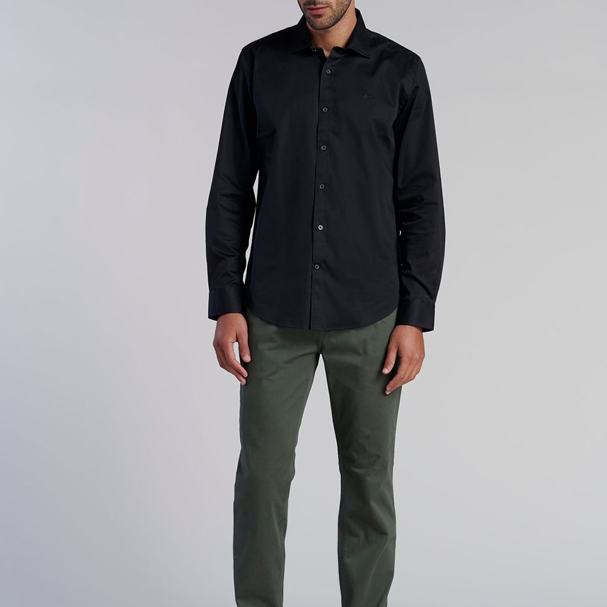 FEROUCH - Camisa Smart Casual Dublin Negro Ferouch