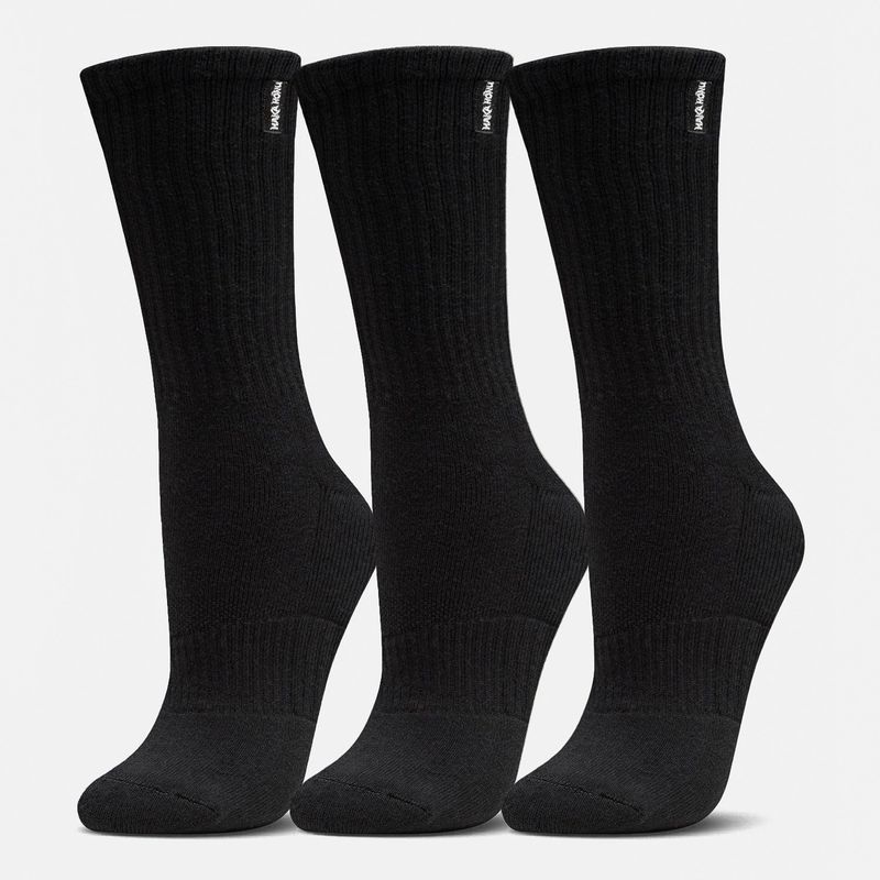 HAKA HONU - Calcetines Las Tres Puntas Pack Largo Negro Haka Honu