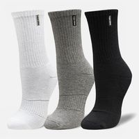 Calcetines Las Tres Puntas Pack Medio Negro Gris Blanco