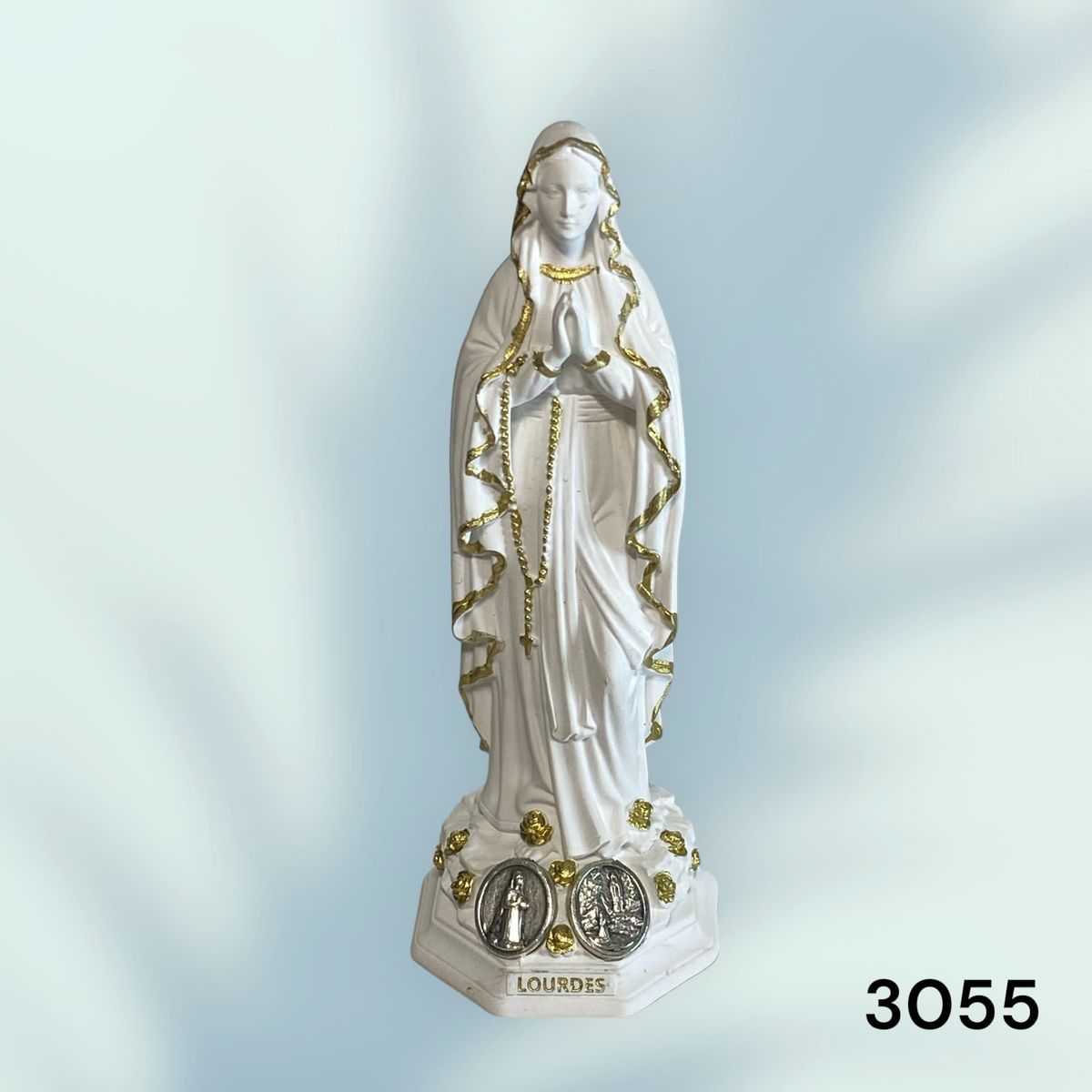 GENERICO - Estatua de la virgen de Lourdes en resina de 12 cm.