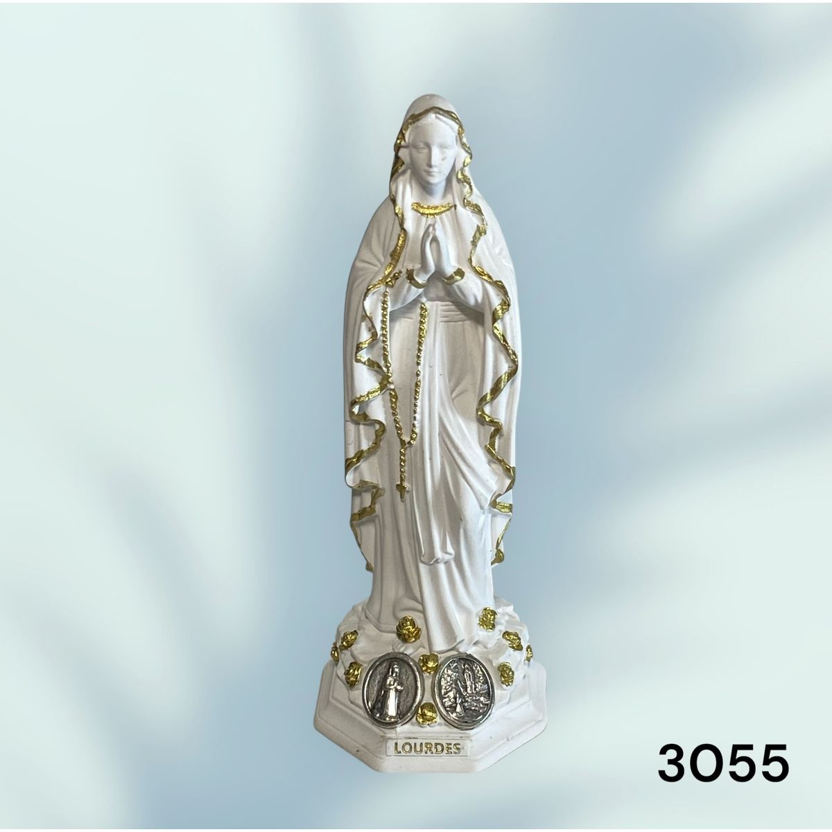 GENERICO - Estatua de la virgen de Lourdes en resina de 12 cm.