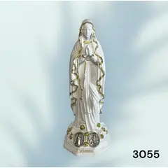 GENERICO - Estatua de la virgen de Lourdes en resina de 10 cm.
