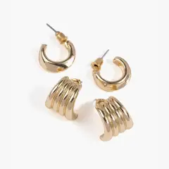 LOUNGE - Set Aros Mujer Argollas Diferentes