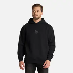 LIPPI - Polerón Hombre Ulmo Hoody Sweatshirt Negro
