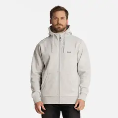 LIPPI - Polerón Hombre Ulmo Full Zip Hoody Sweatshirt Melange Gris Claro