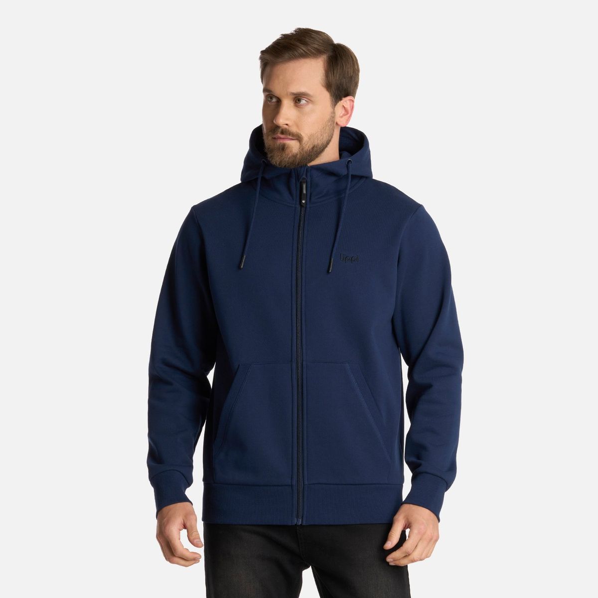 LIPPI - Polerón Hombre Ulmo Full Zip Hoody Sweatshirt Azul Marino Lippi