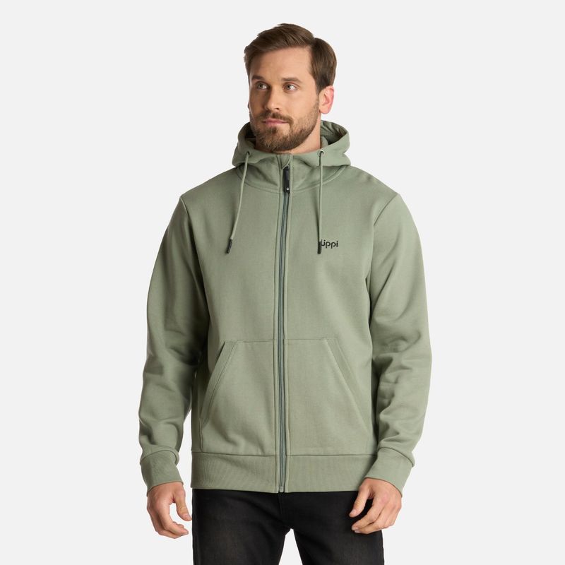 LIPPI - Polerón Hombre Ulmo Full Zip Hoody Sweatshirt Jade Oscuro Lippi