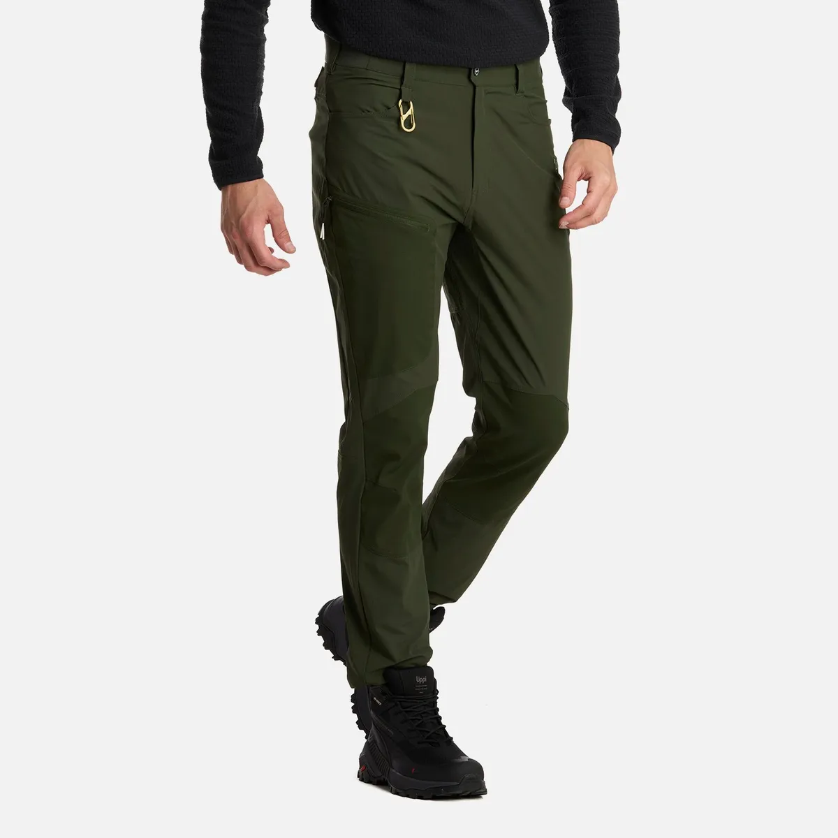 LIPPI - Pantalón Hombre Lennox Q-Dry Regular Fit Pants Verde Militar Lippi