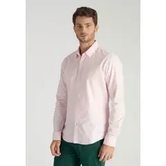 NEW MAN - Camisa Isoter Heritage Rosado Newman_.